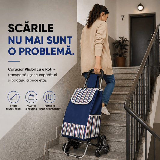 Produsnou Cărucior pliabil cu 6 roți