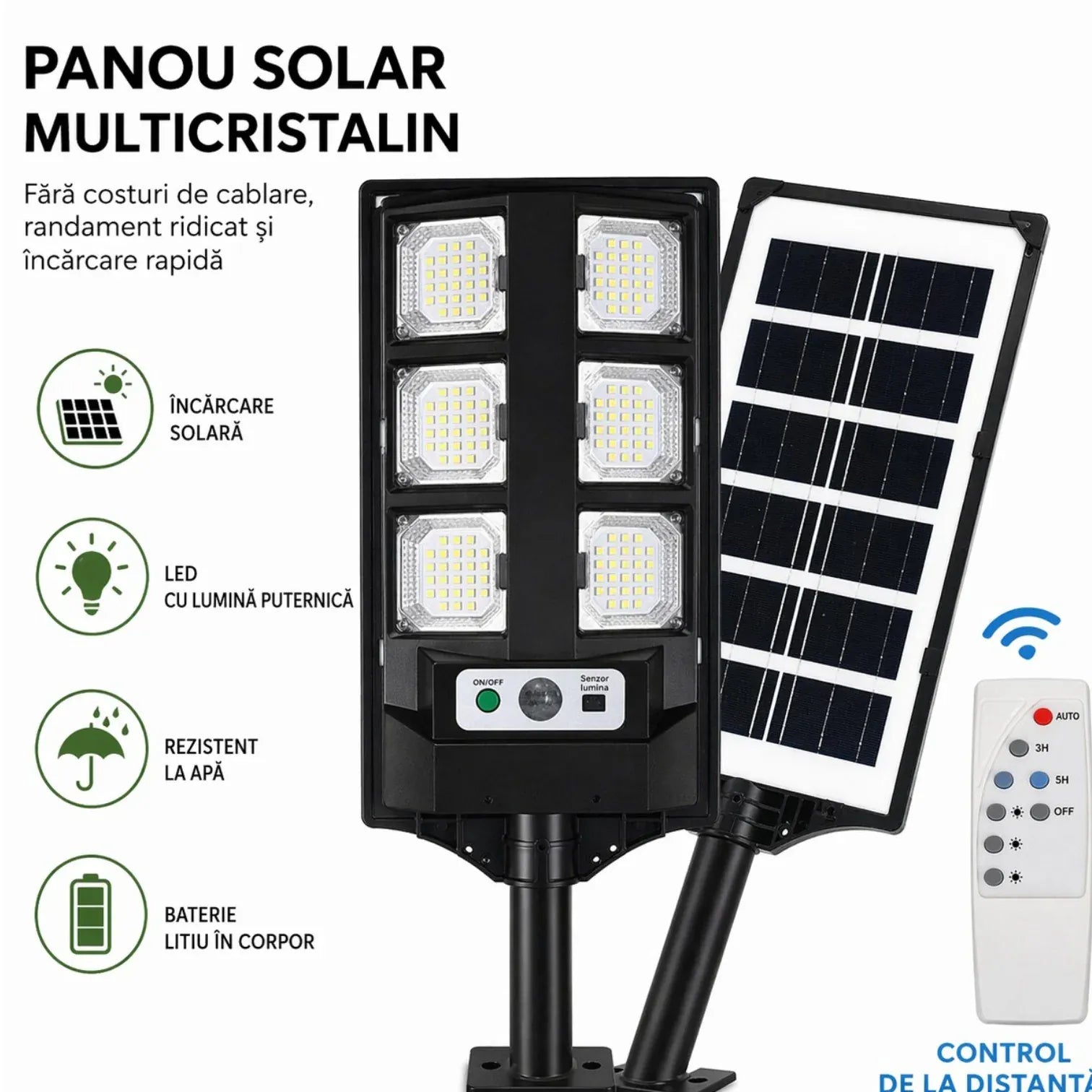 Produsnou LAMPA SOLARA, STRADALA