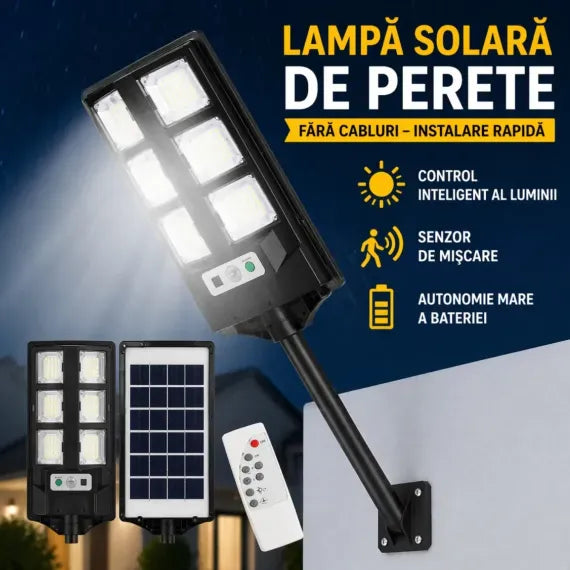 Produsnou LAMPA SOLARA, STRADALA