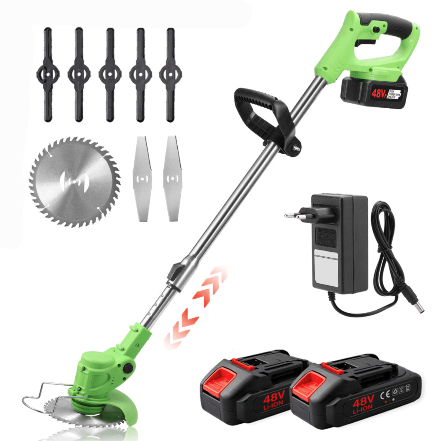 Produsnou Motocoasa electrica cu 2 acumulatori incluși